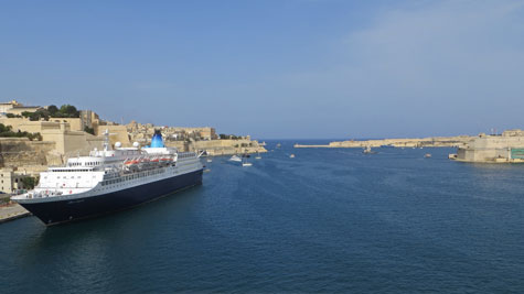 The Grand Harbour in Valetta Malta