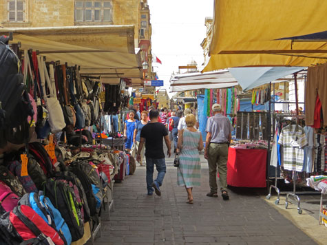 Open Air Market in Valletta Malta