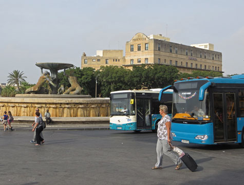 Bus Terminal in Valletta Malta